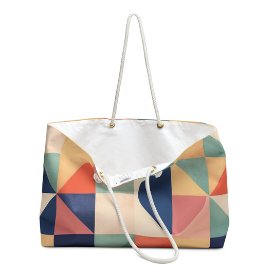 Minimalist Geometric Shapes - Pastel Decor Weekender Bag