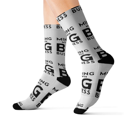 Minding My Own Big Business, Gift Shop Store, Sublimation Socks