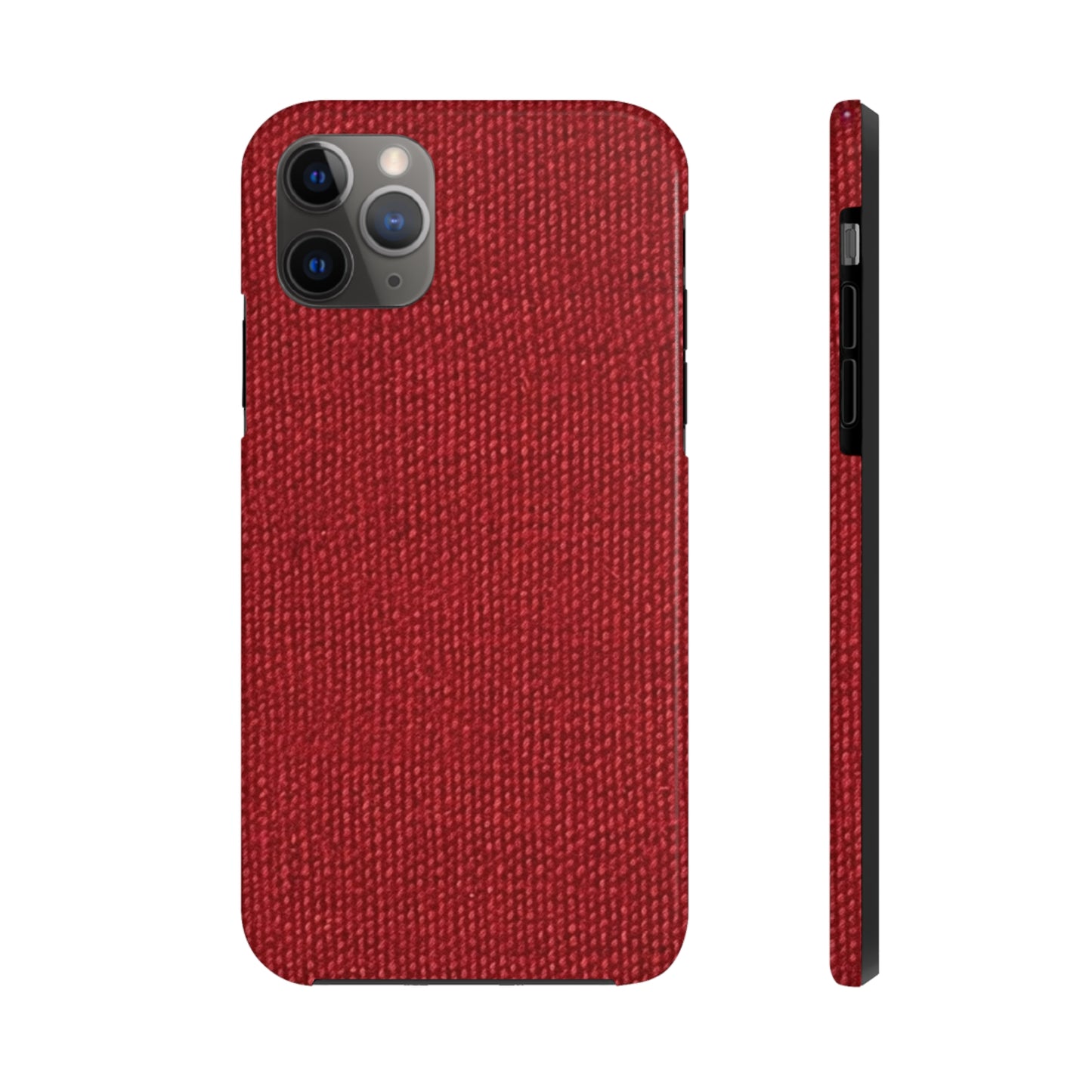 Bold Ruby Red: Denim-Inspired, Passionate Fabric Style - Tough Phone Cases