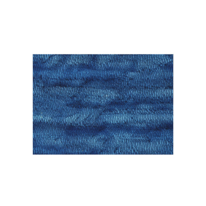 Blue Spectrum: Denim-Inspired Fabric Light to Dark - Outdoor Rug