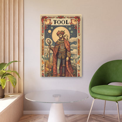 Expressive Tarot - 'The Fool' Card Artistic Reading Symbol - Metal Art Sign