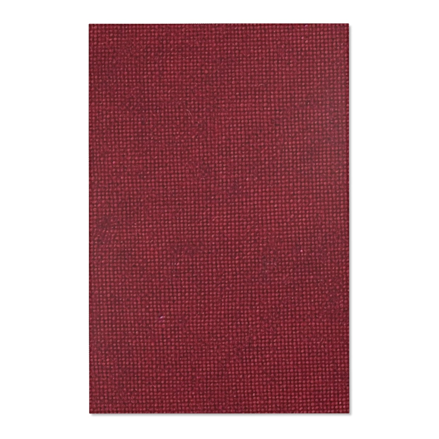 Seamless Texture - Maroon/Burgundy Denim-Inspired Fabric - Area Rugs