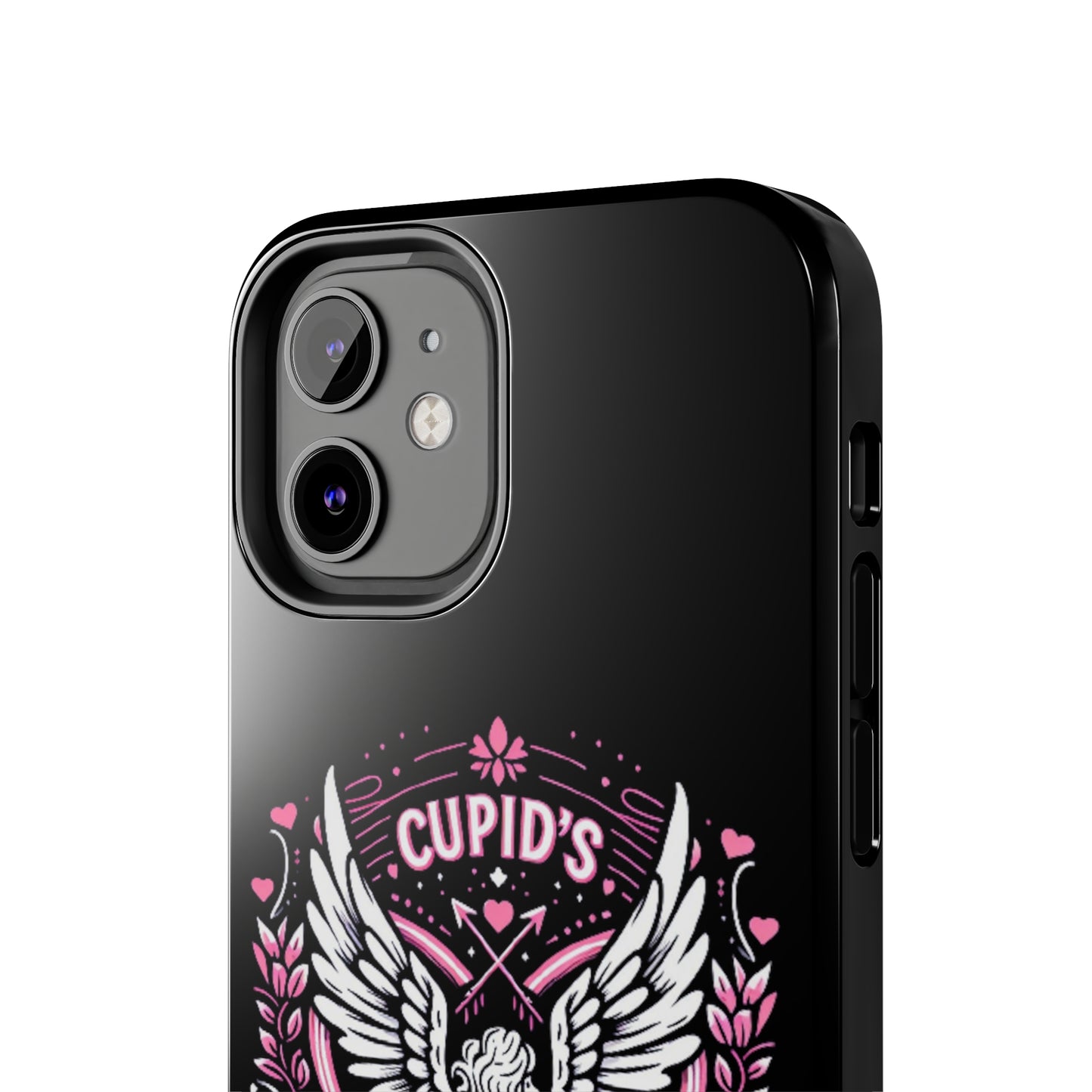 Cupidos Choice Crest con corazón y alas - Amor y romance con temática de San Valentín - Fundas resistentes para teléfonos