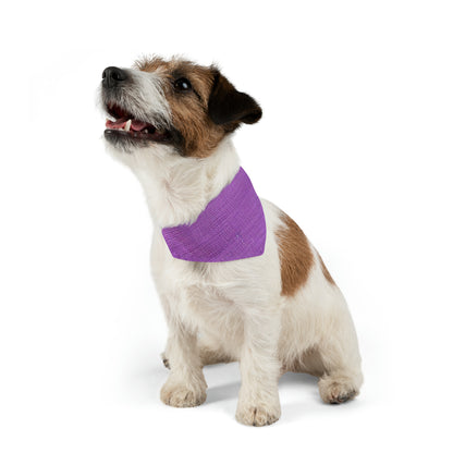 Hyper Iris Orchid Red: Denim-Inspired, Bold Style - Pet Bandana Collar