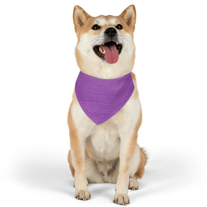 Hyper Iris Orchid Red: Denim-Inspired, Bold Style - Pet Bandana Collar