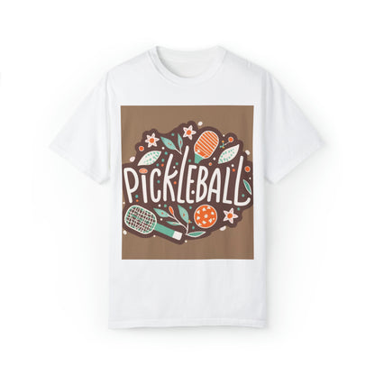 Pickleball Boho Graphic - Regalo deportivo - Camiseta unisex teñida de ropa 