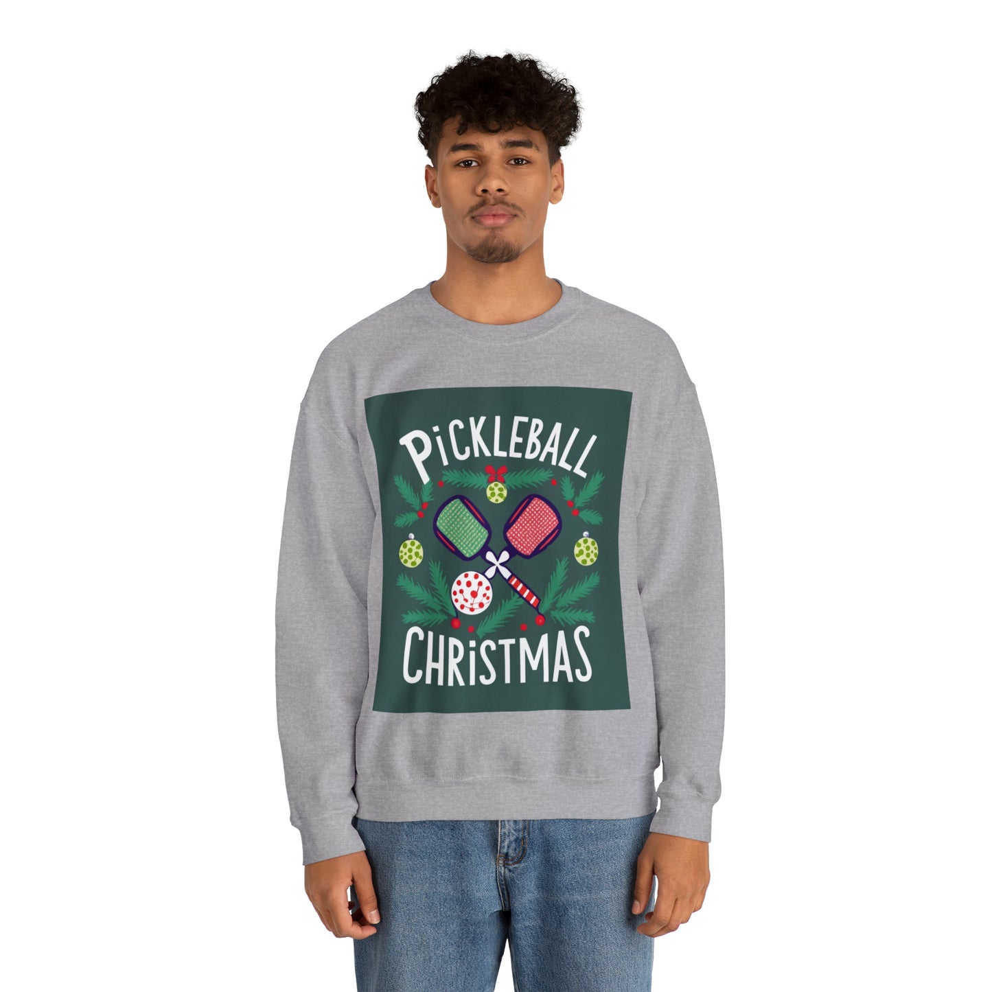 Pickleball Christmas - Unisex Heavy Blend™ Crewneck Sweatshirt