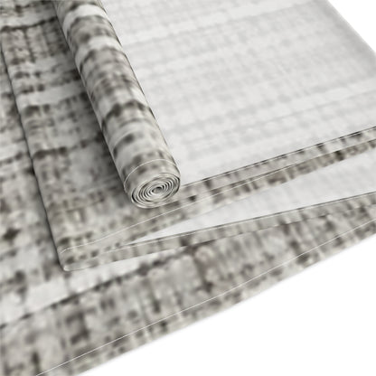 Silver Grey: Denim-Inspired, Contemporary Fabric Design - Table Runner (Cotton, Poly)