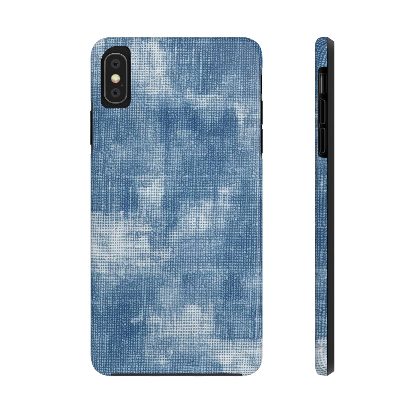 Faded Blue Washed-Out: Denim-Inspired, Style Fabric - Tough Phone Cases