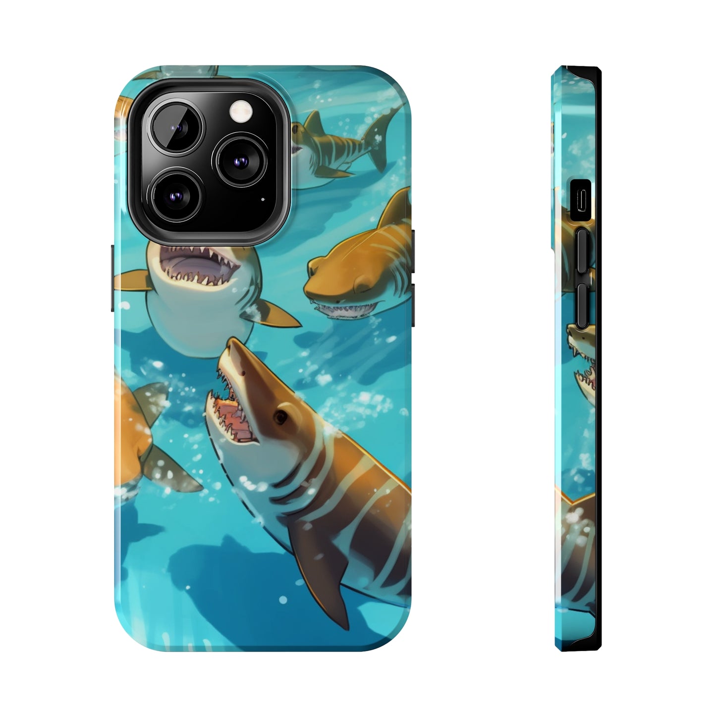 Tiger Shark: Ocean Marine Wildlife - Underwater - Tough Phone Cases