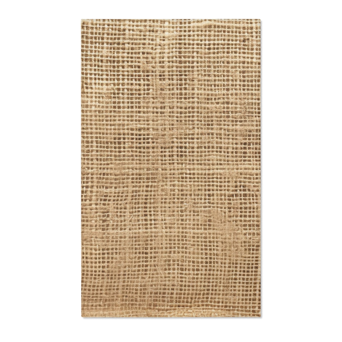 Burlap Fabric Faux Graphic, Area Rugs