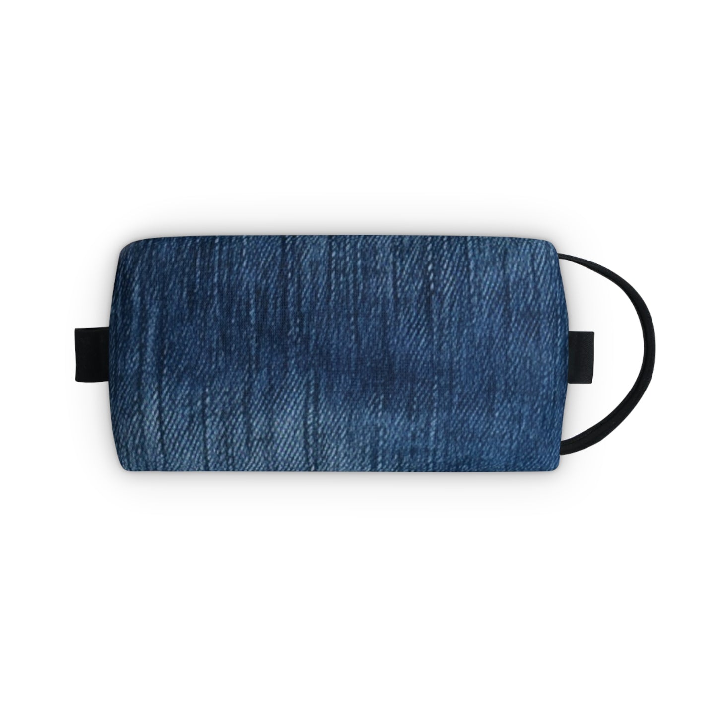 Indigo Splash: Washed Denim Reverie in Deep Blue - Toiletry Bag