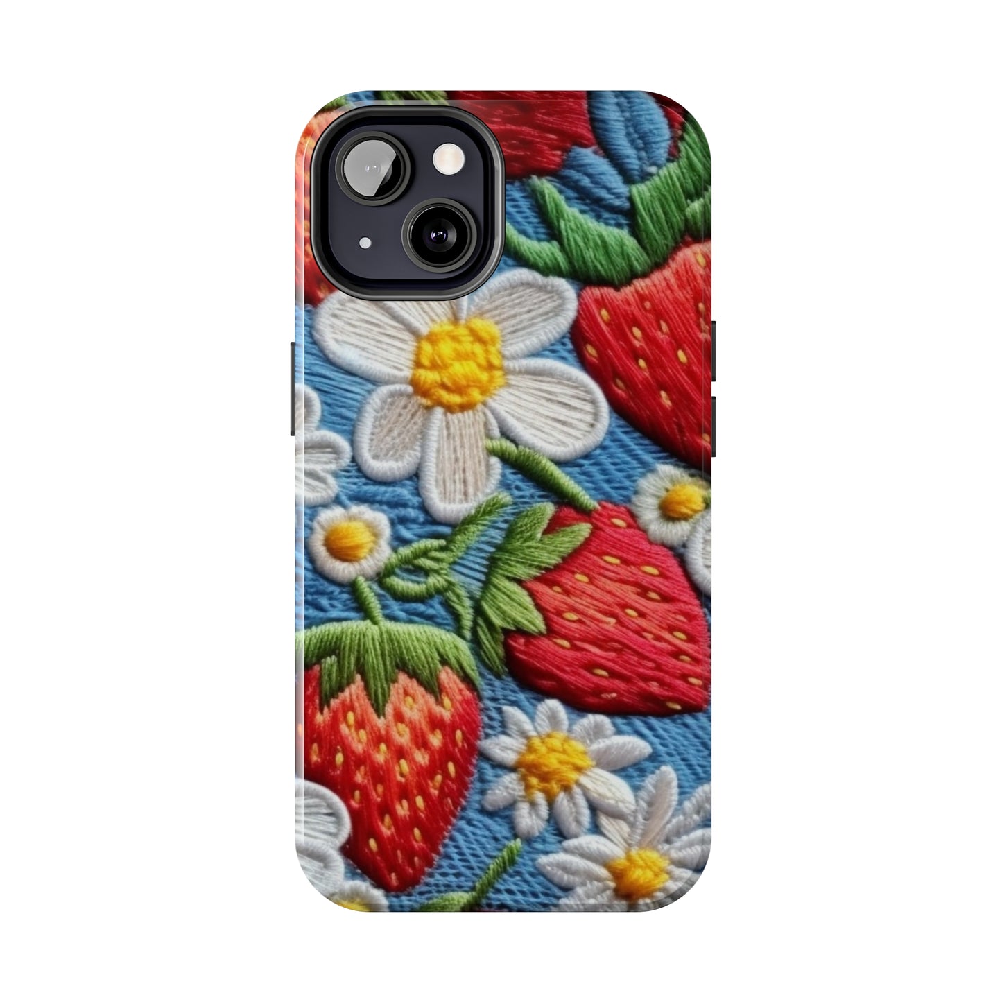 Orchard Berries: Juicy Sweetness from Nature's Garden - Fresh Strawberry Elegance - Tough Phone Cases