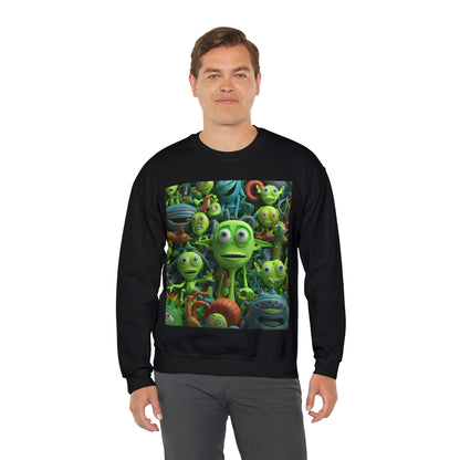 Toy Alien Story Space Character Galactic UFO Anime Cartoon - Unisex Heavy Blend™ Crewneck Sweatshirt