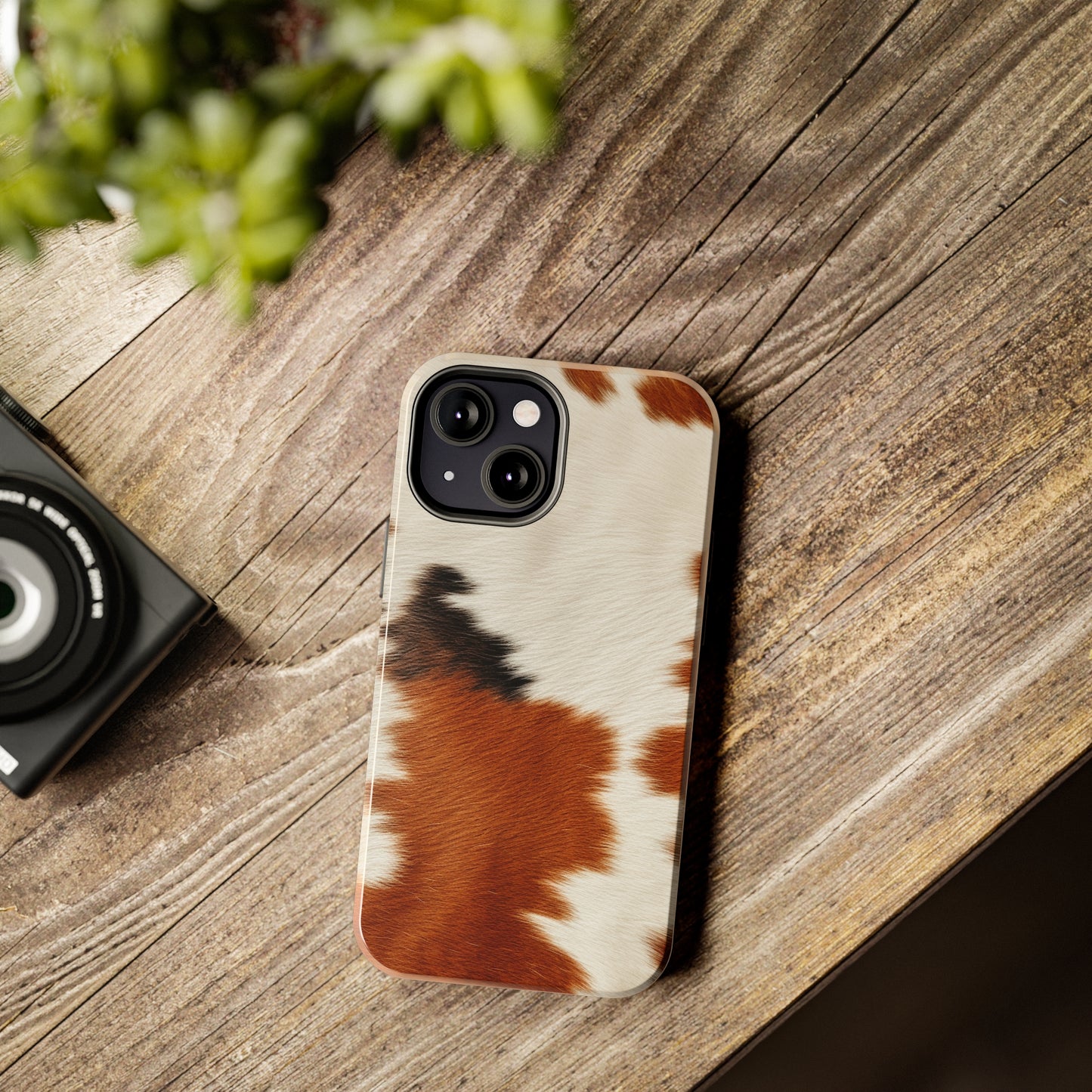 Hair Cowhide Leather Natural Design Durable Rugged Style - Tough Phone Cases