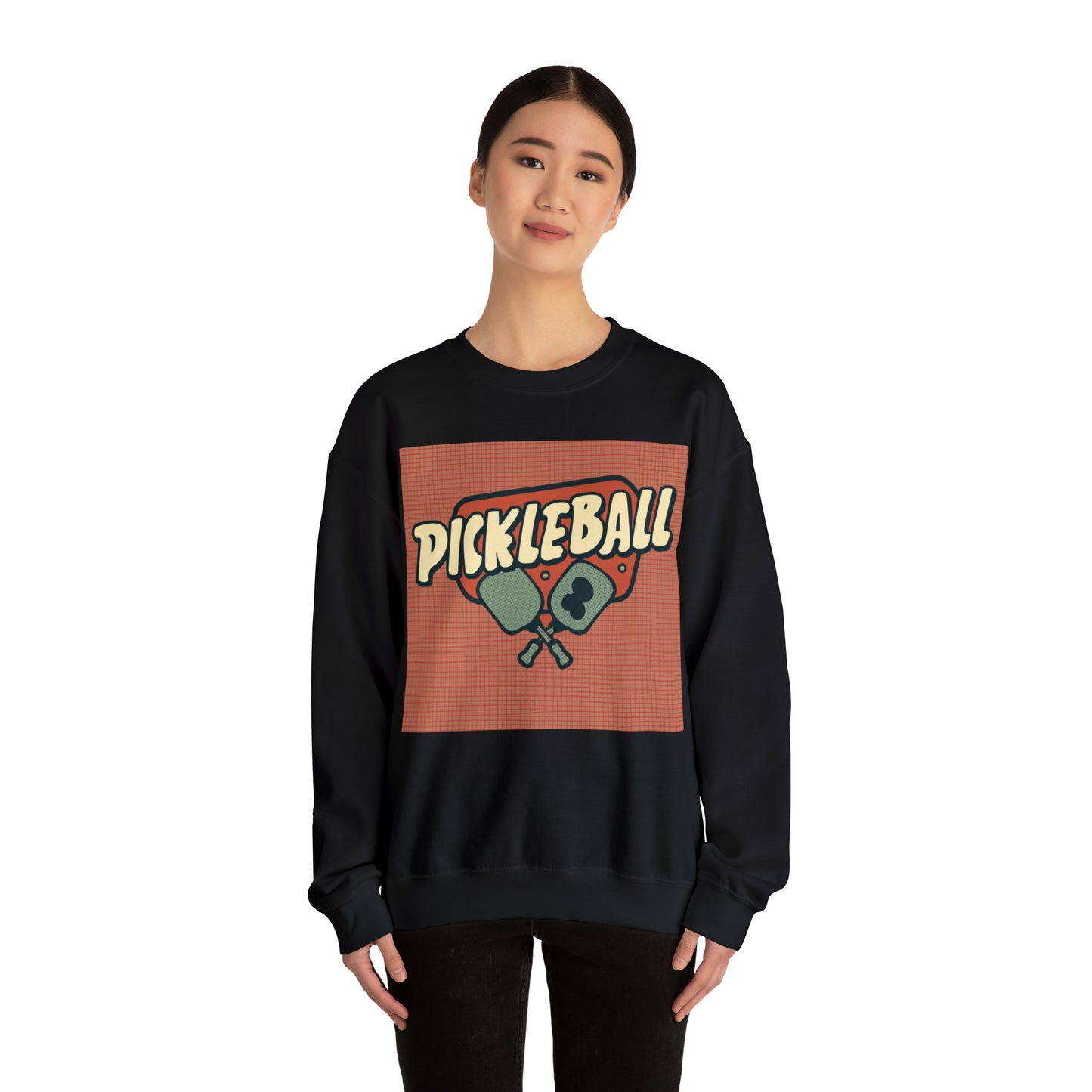 Pickleball Retro - Unisex Heavy Blend™ Crewneck Sweatshirt