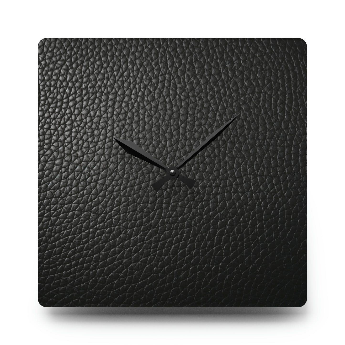 Black Leather Design - Acrylic Wall Clock