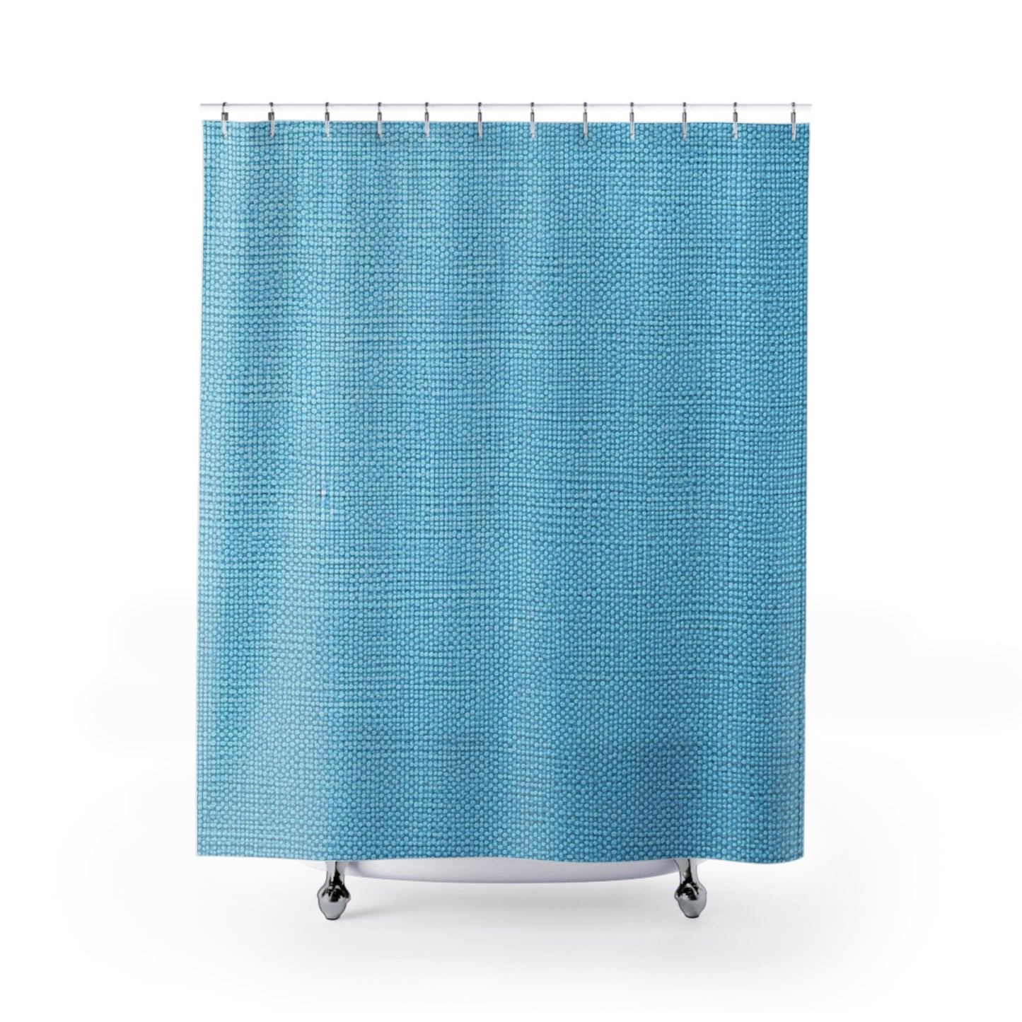 Bright Aqua Teal: tela veraniega azul refrescante inspirada en la mezclilla - Cortinas de ducha 