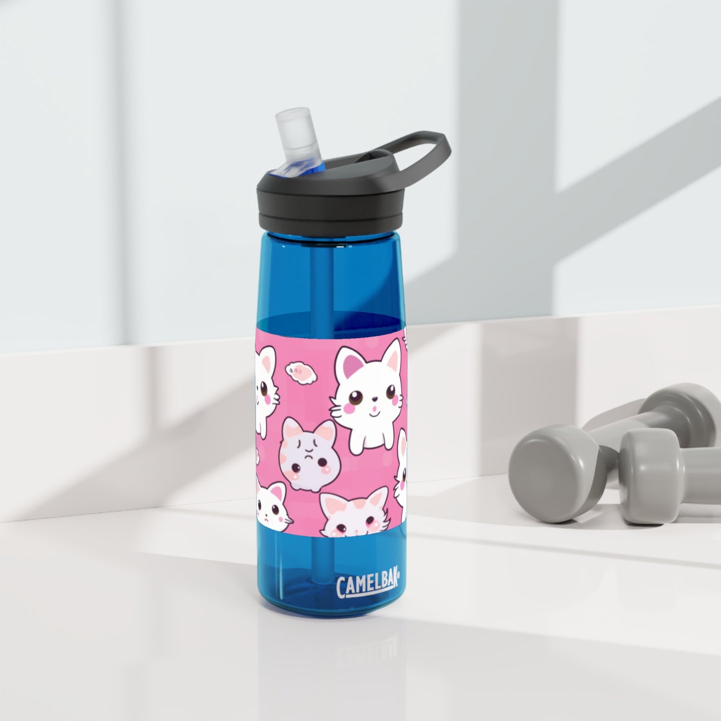 Cartoon Anime Kitten, Cat, Kitty - Cute and Colorful - CamelBak Eddy®  Water Bottle, 20oz\25oz