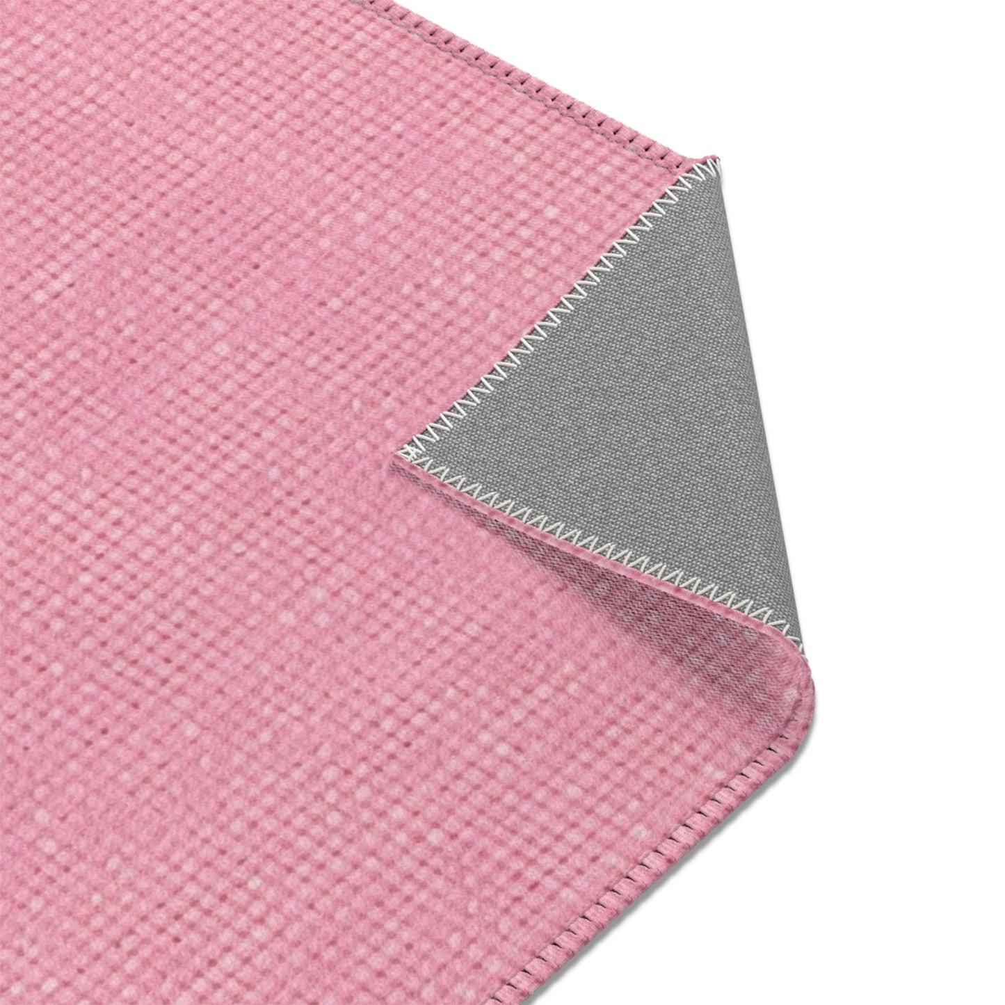 Pastel Rose Pink: Denim-Inspired, Refreshing Fabric Design - Area Rugs