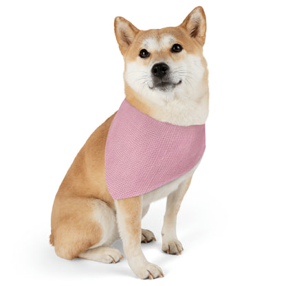 Blushing Garment Dye Pink: Denim-Inspired, Soft-Toned Fabric - Pet Bandana Collar