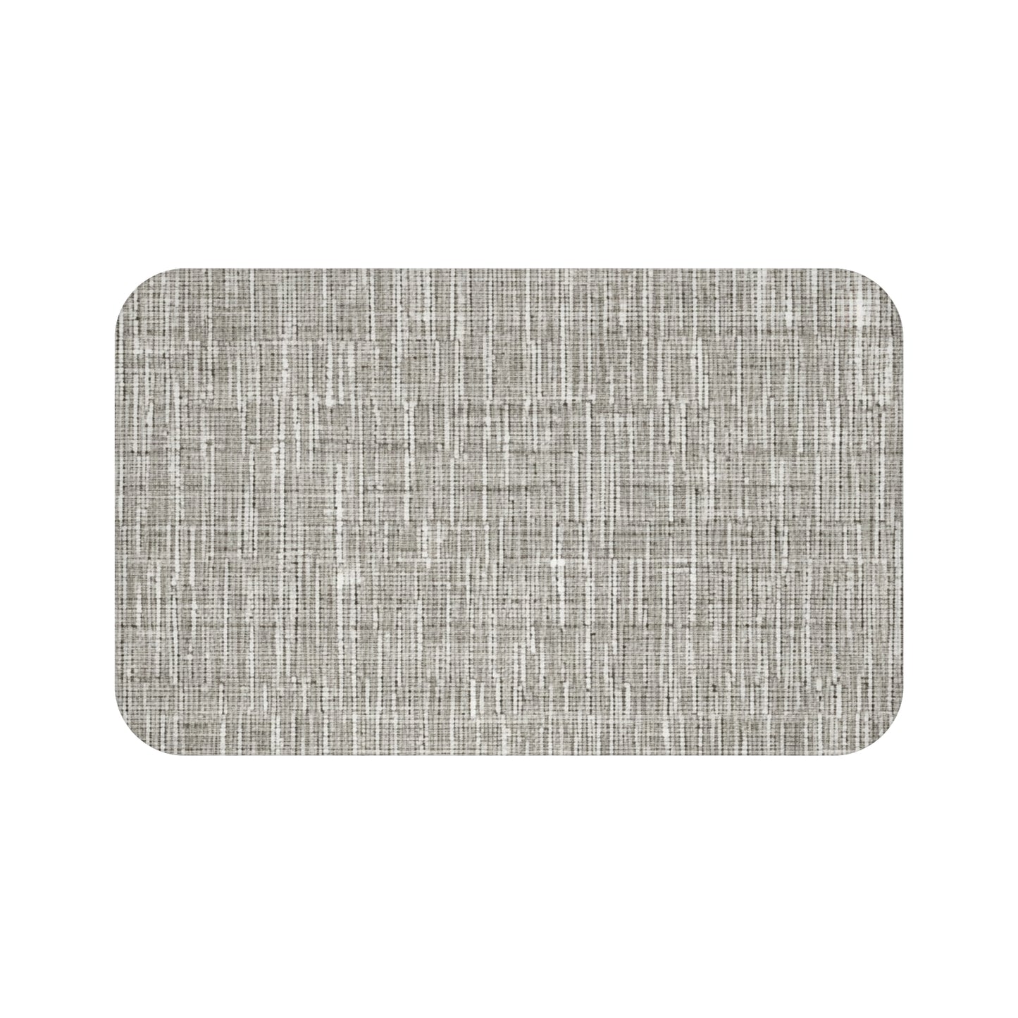 Silver Grey: Denim-Inspired, Contemporary Fabric Design - Bath Mat