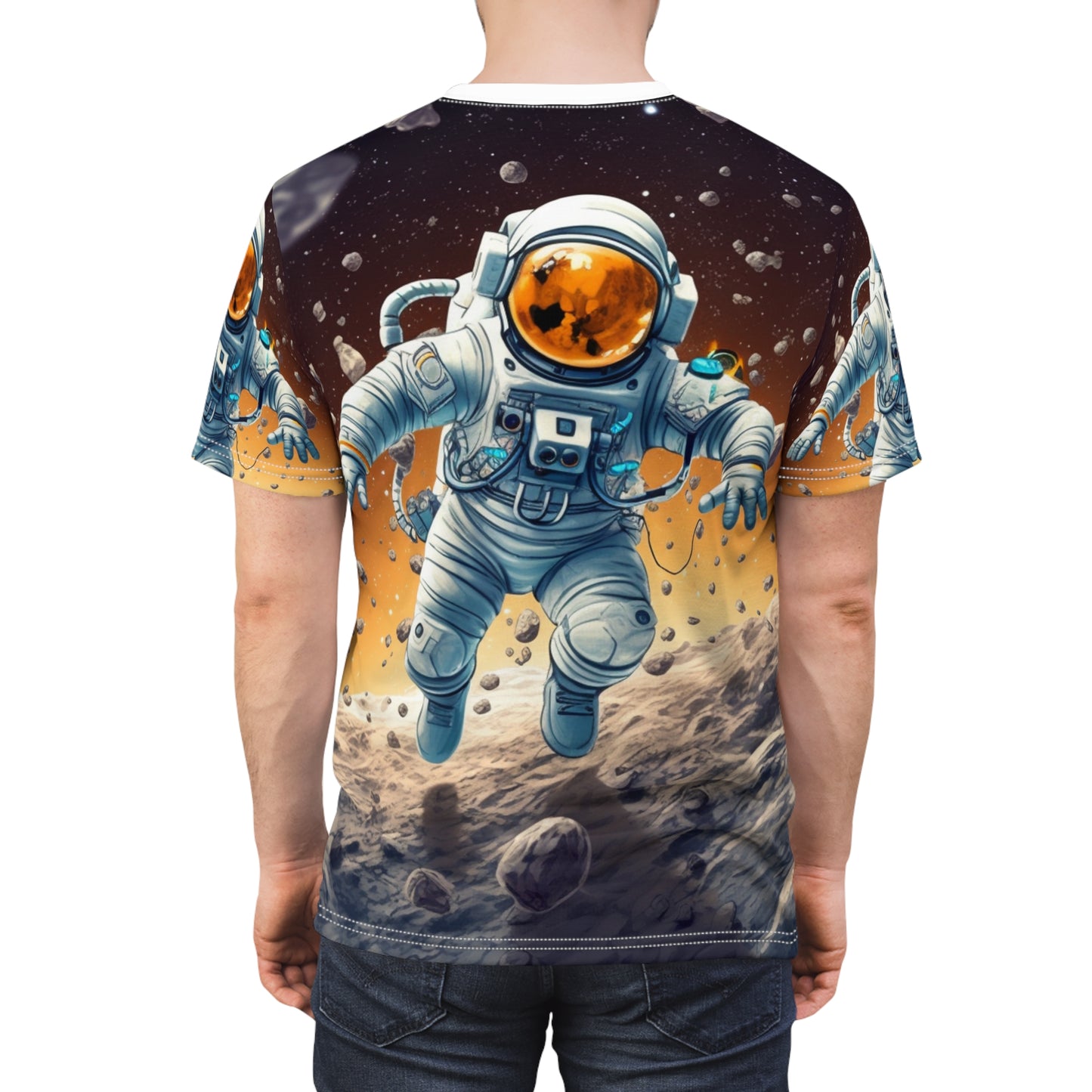 銀河冒険者 - 天体スターアート: 深宇宙探査 - ユニセックス カットソー Tシャツ (AOP) 