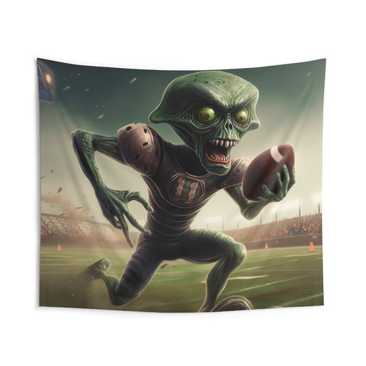 Alien Football Space Sport Game Stadium Athlete Galaxy Player - Indoor Wall Tapestries