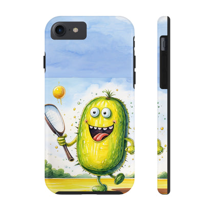 Pickleball Sport: Athletic Pickle Playing Game with Net and Paddle - Tough Phone Cases