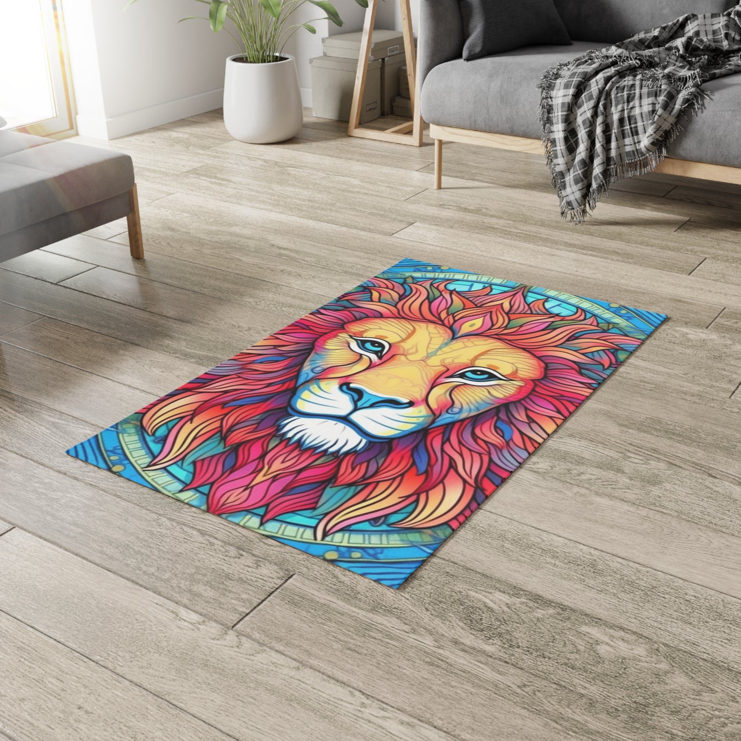 Astrological Leo - Cosmic Zodiac Constellation, Lion Symbol Art - Dobby Rug