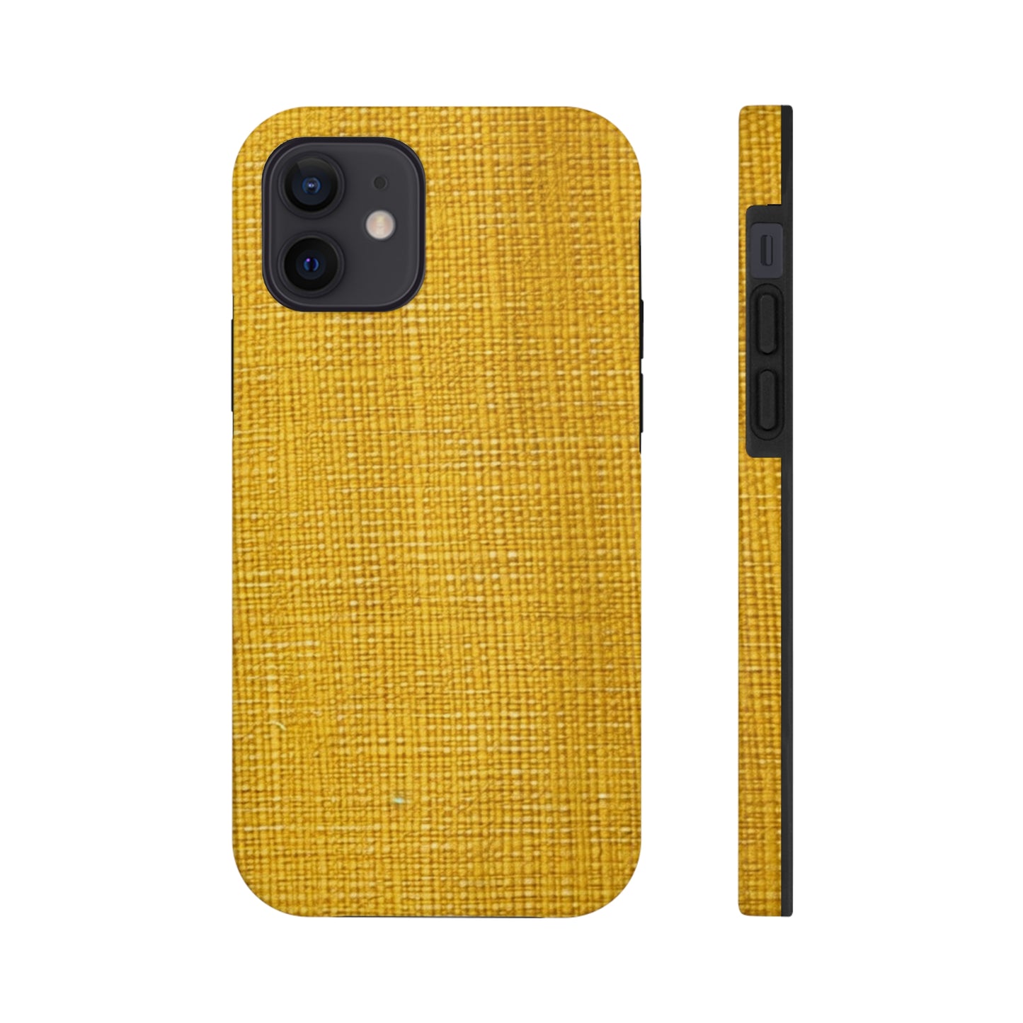 Radiant Sunny Yellow: Denim-Inspired Summer Fabric - Tough Phone Cases