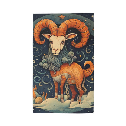 Capricorn Zodiac Children's Book Style Humorous Design - Dobby Rug