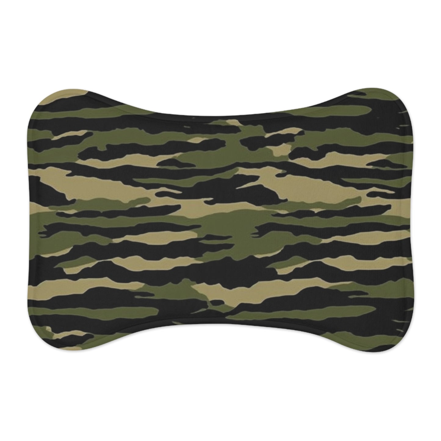 Tiger Stripe Camouflage: Military Style - Pet Feeding Mats