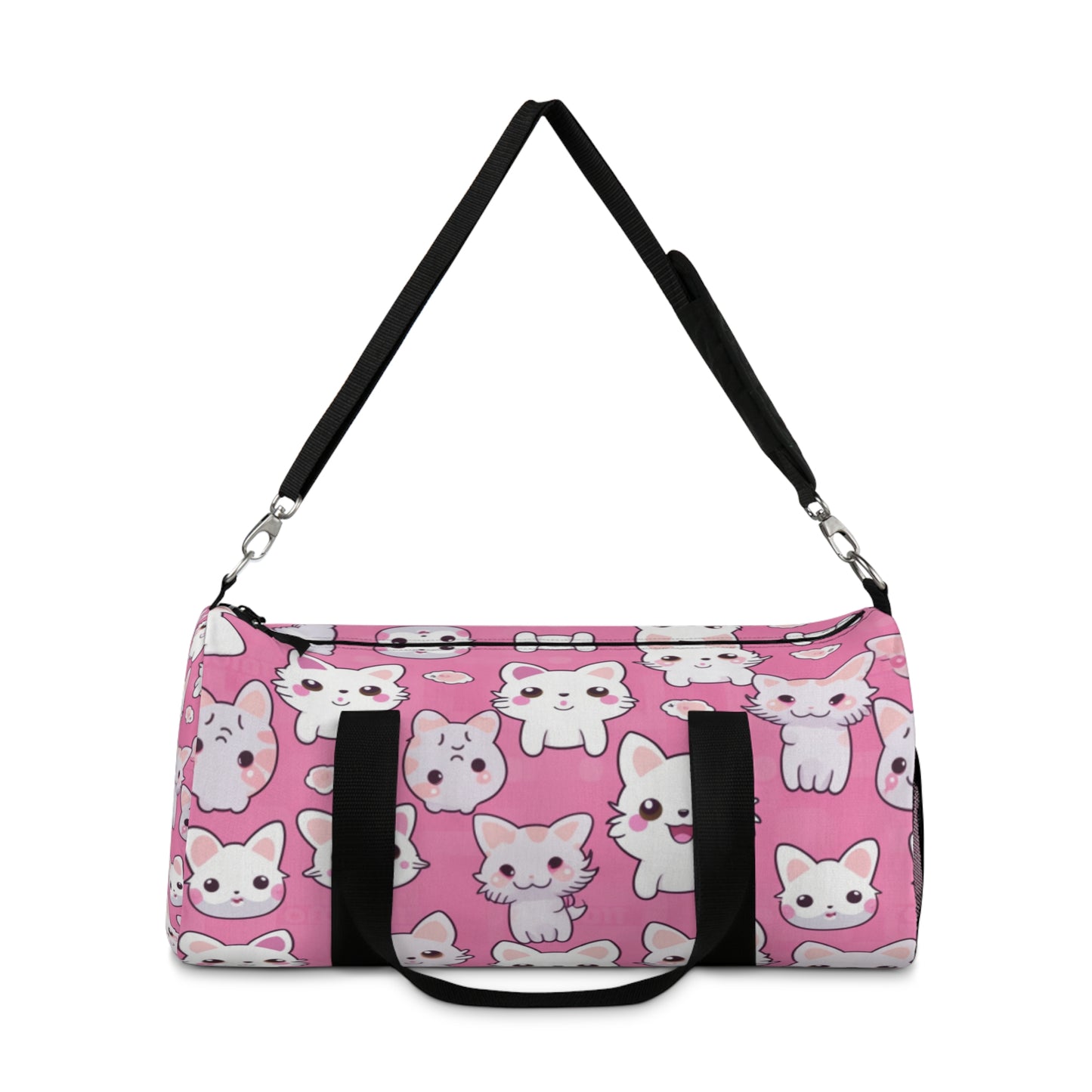 Cartoon Anime Kitten, Cat, Kitty - Cute and Colorful - Duffel Bag