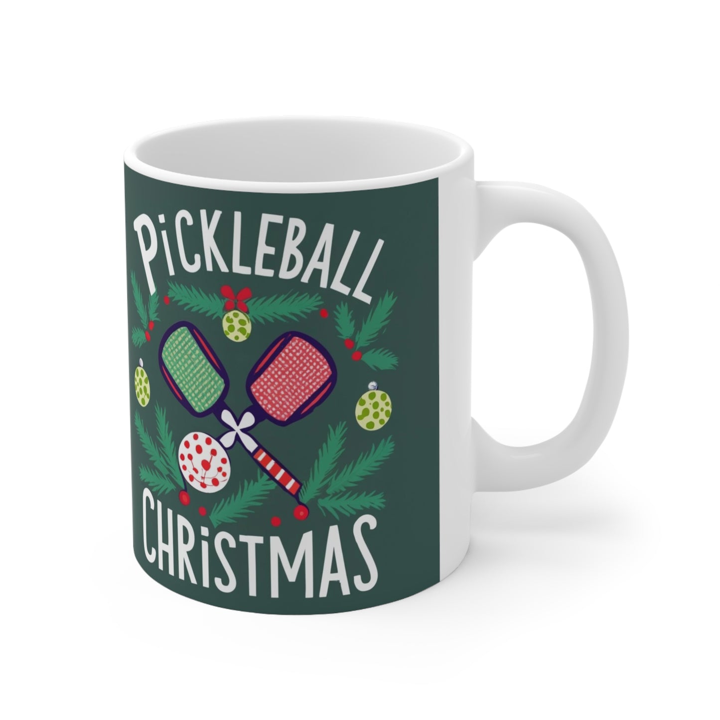 Pickleball Christmas - Ceramic Mug 11oz