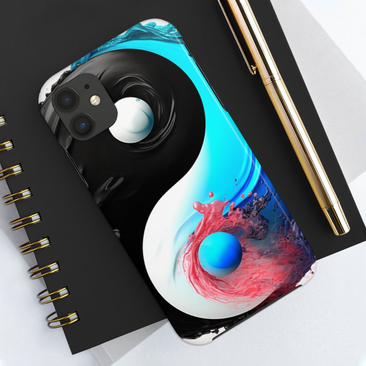 Yin Yang Symbol, Colorful Paint Style - Artistic Decor - Tough Phone Cases