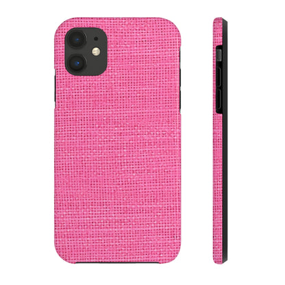 Doll-Like Pink Denim Designer Fabric Style - Tough Phone Cases