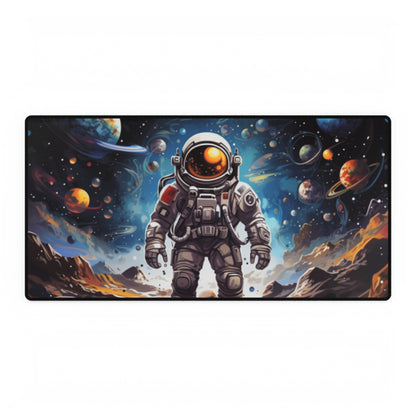 Galactic Voyage: Astronaut Journey in Celestial Star Cosmic Exploration - Desk Mats