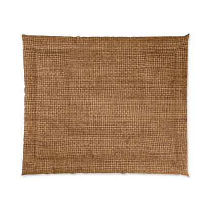 Brown Light Chocolate: Denim-Inspired Elegant Fabric - Comforter