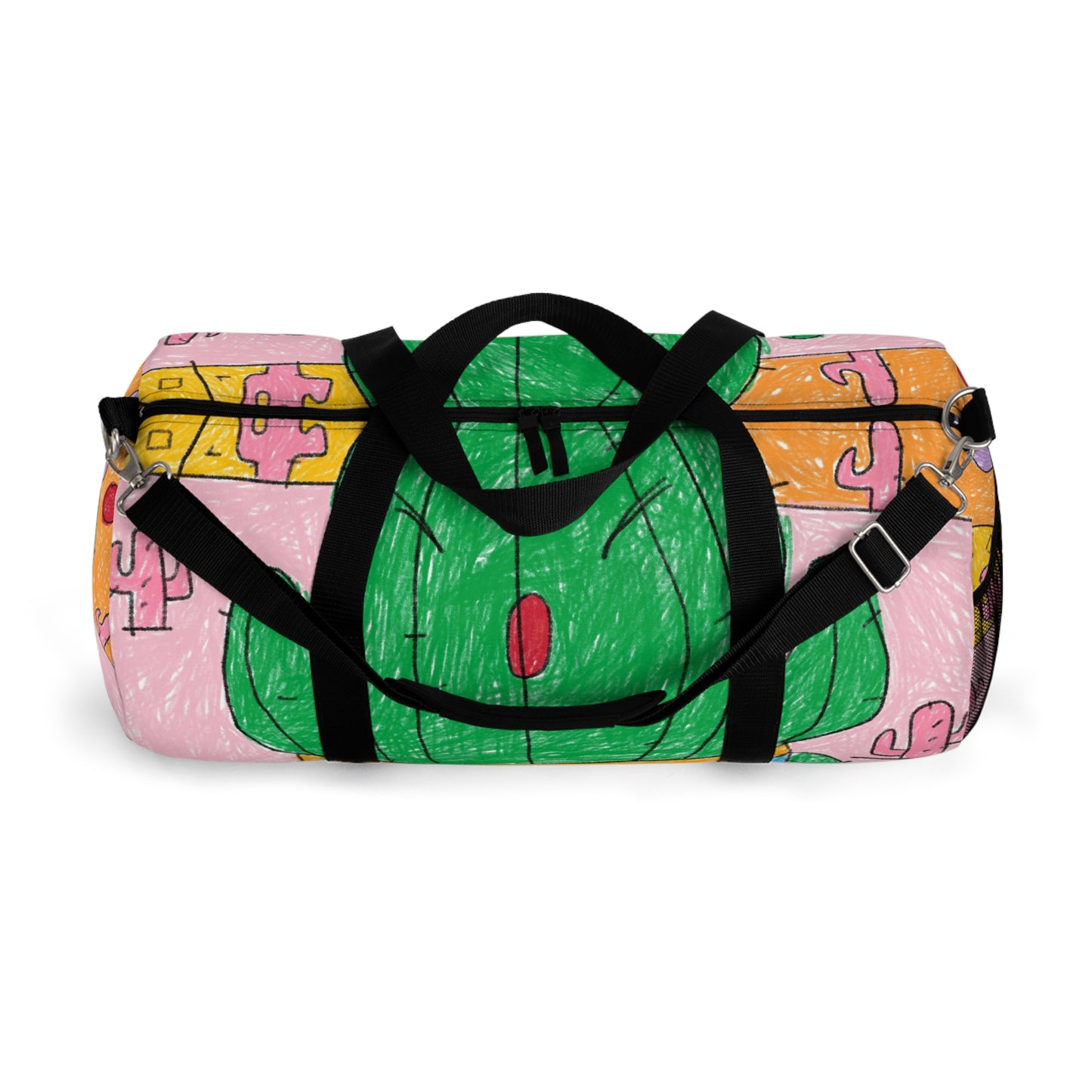 Desert Cactus Sumo Wrestler Graphic Duffel Bag