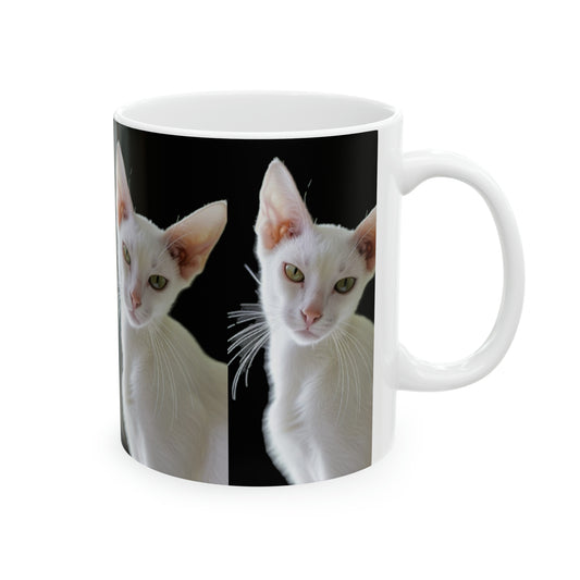 Oriental Cat Short Hair, Kitten Lover Gift, Ceramic Mug, 11oz