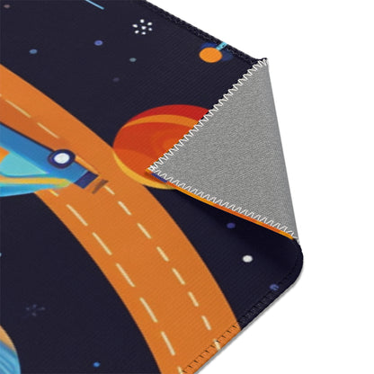 Space Odyssey: Kids Mars Play Roadway Galactic Space Area Rug in Various Sizes