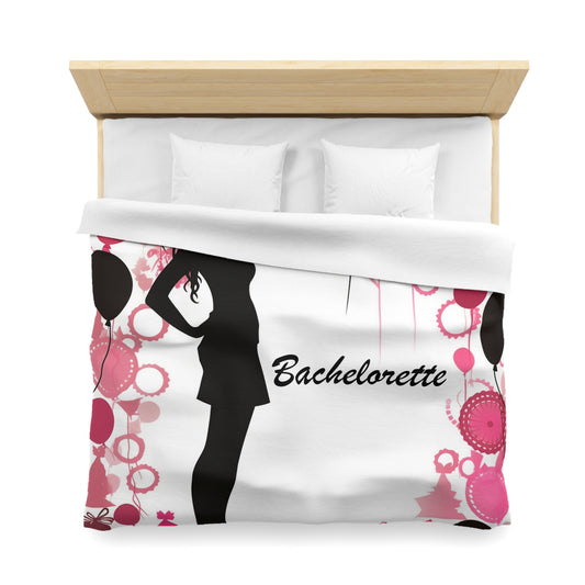 Bachelorette Fiesta Fun & Sassy Bride-to-Be Party - Microfiber Duvet Cover