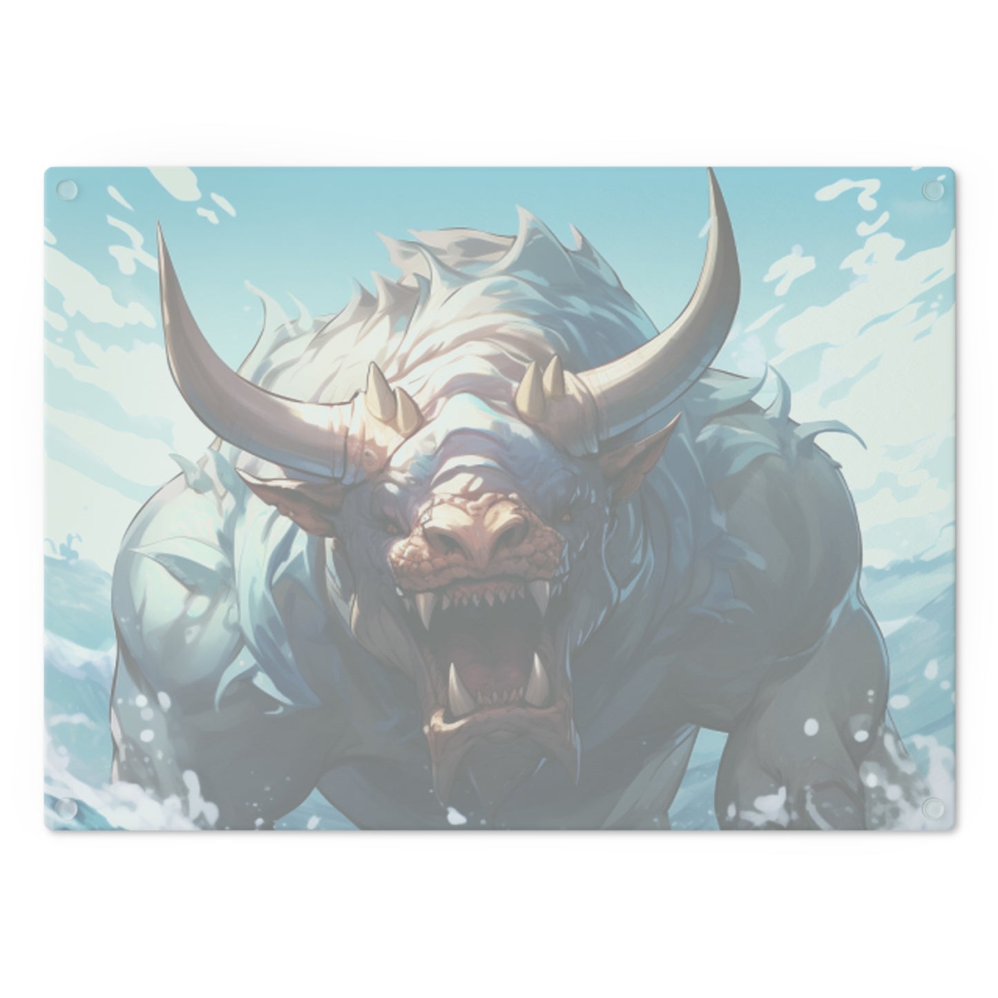 Bull Shark Fusion: Water Fantasy - Hybrid Ocean Marine Animal - Cutting Board