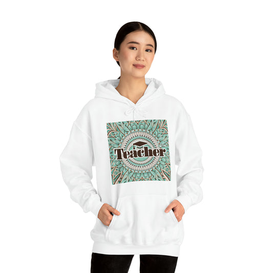 Graduación de maestros de Boho Bloom: Regalo de graduación de aula Cottagecore - Sudadera con capucha unisex Heavy Blend™ 