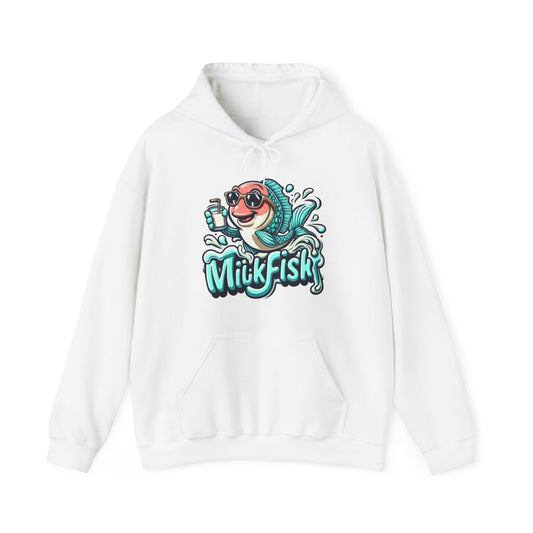 Milkfish, Funny Gift, Unisex Heavy Blend™ Hooded Sweatshirt