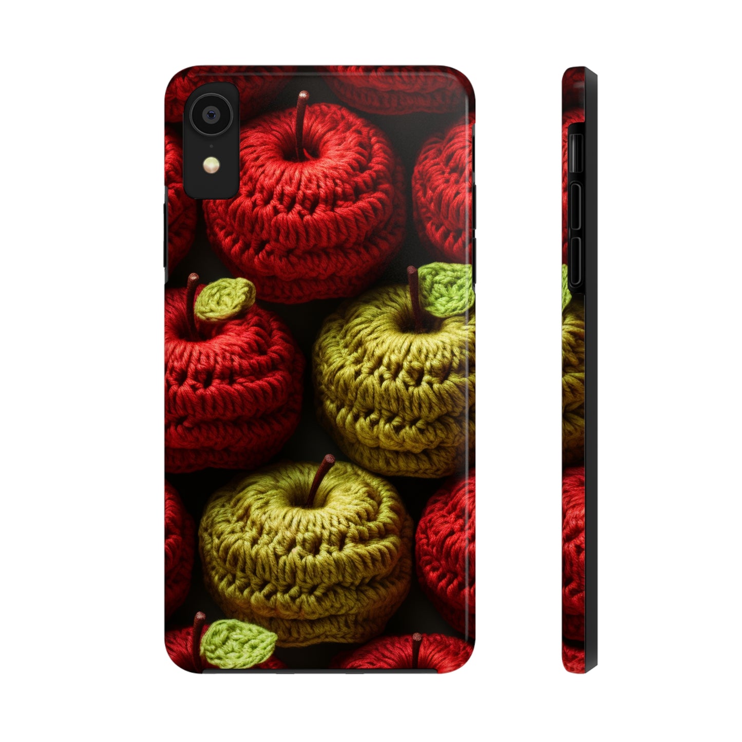 Crochet Apple Amigurumi - Big American Red Apples - Healthy Fruit Snack Design - Tough Phone Cases