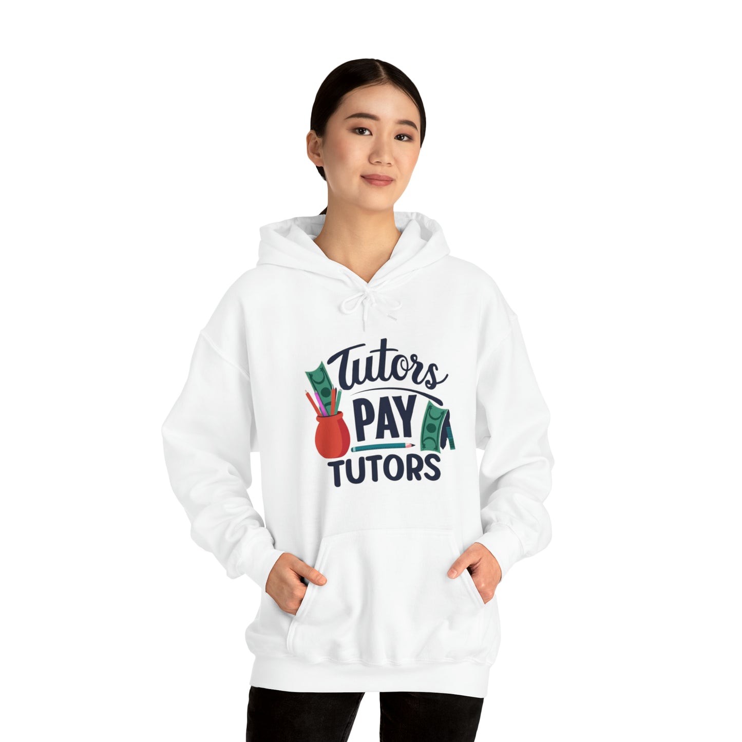 Tutores pagan a los tutores - Ilustración de apoyo financiero educativo - Sudadera con capucha Unisex Heavy Blend™