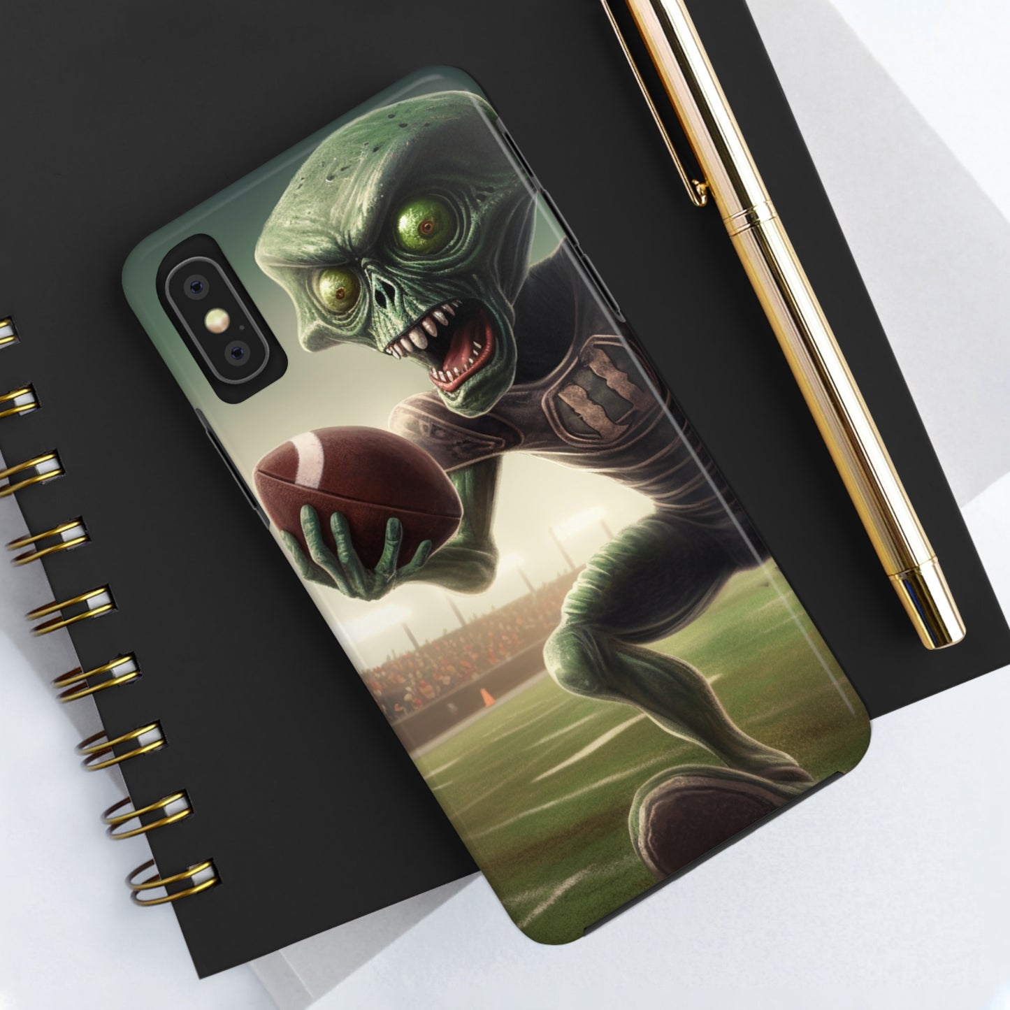 Alien Football Space Sport Game Stadium Athlete Galaxy Player - Tough Phone Cases