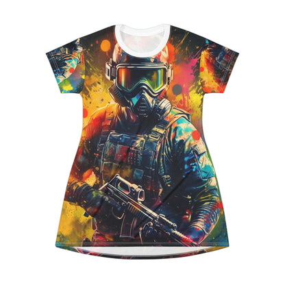 Deporte de juego de paintball: Jugador de tiro de acción profesional - Vestido de camiseta (AOP)